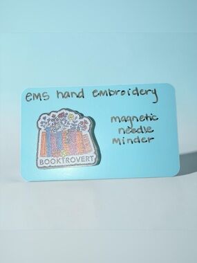 Booktrovert Floral Books Acrylic Magnetic Needle Minder